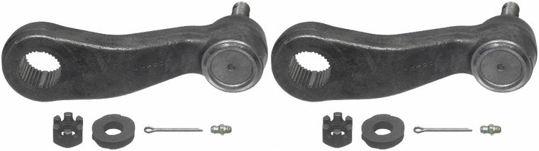 2x Moog Chassis Pitman Arm | Heavy Duty Design, OE Replacement, Strong Steel Composition | Powdered-Metal Gusher Bearing, Limited Lifetime Warranty