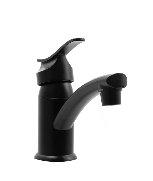 Matte Black RV Lavatory Faucet | Single Lever Handle | Easy Installation