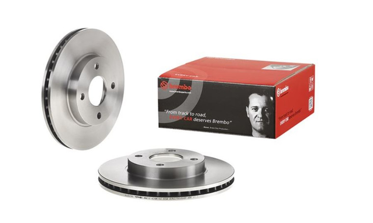 Upgrade Your Brake Performance with Brembo Vented Brake Rotor | Eye-Catching Finish | Superior Resistance and Reliability