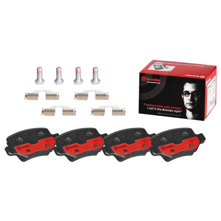 Brembo Ceramic Brake Pads Set | Fits 2008 Mercedes-Benz B200 | Premium Low-Met OE Equivalent | Low Dust | Quiet, Smooth Braking