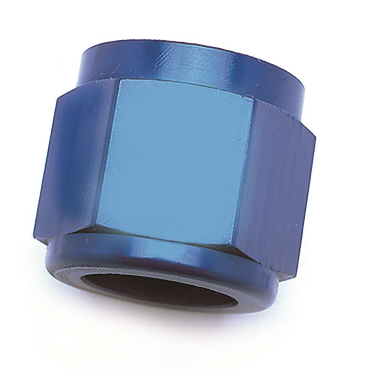 Leak-Proof -16AN Tube End Fitting Nut | Lightweight Aluminum | Anodized Blue | Set Of 2