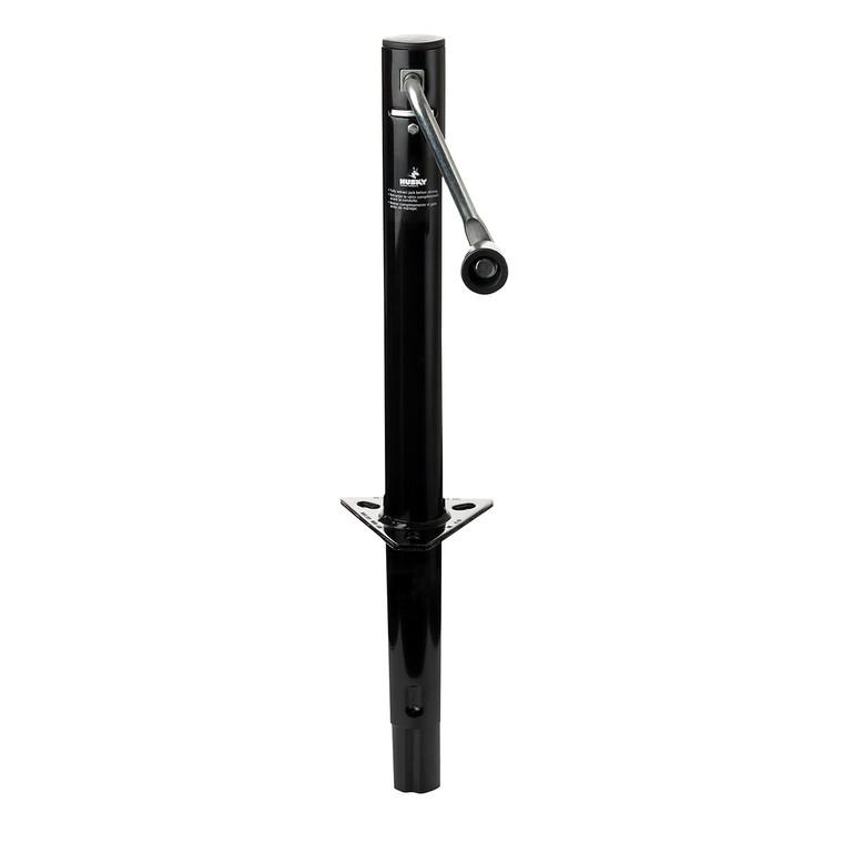 Husky Towing Manual Round A Frame Trailer Tongue Jack | 2000lb Capacity | Easy Install | Durable Finish