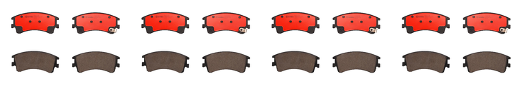 4x 2003-2005 Mazda 6 Brake Pad Set | Ceramic NAO D957-7856 | Low Dust, Quiet, Premium | Set Of 4