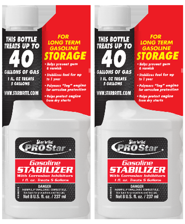 2x Ultimate Fuel Stabilizer | Protects Gas & Engine | 8oz Bottle | Inboard & Outboard Gas Engines