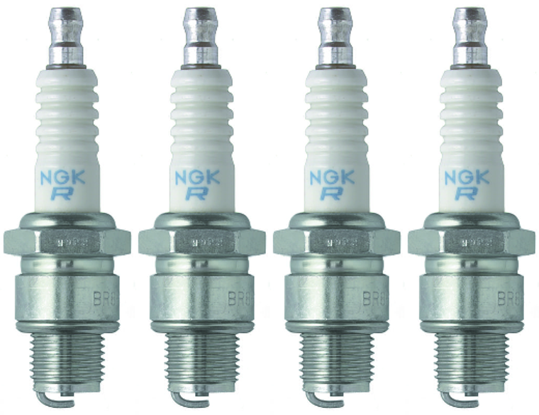 4x NGK BZ7HS-10 Spark Plug | Trivalent Metal Plating, Anti-Corrosion, Non-Automotive | Superior Strength & Heat Transfer