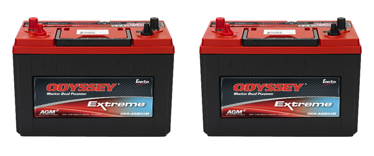 2x Odyssey Extreme Series Group 31 Battery | 1150CCA/ 2150 Pulse Hot Cranking Amps | AGM TPPL Technology