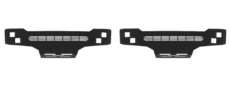 2x Sturdy Aluminum Bumper | Direct Fit for Silverado 1500 | Cutouts for Lights & Tow Hooks