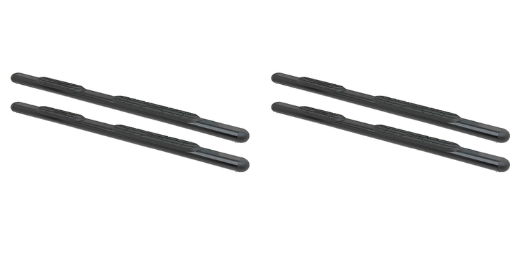 2x Enhance Your Ride | Westin Automotive 4 Inch Black Powder Coated Steel Nerf Bar with Step Pads - Bolt-On Installation