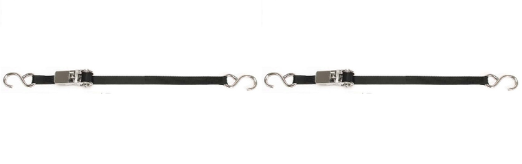 2x Secure Your Boat Safely | IMMI BoatBuckle Tie Down Strap | 18ft x 1in | 333lb Load, 1000lb Break | Stainless Steel Hooks | Weather Resistant