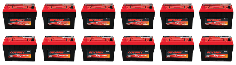 12x Extreme Performance Odyssey Battery 34 Group Size | 850 CCA 1500 CA | Absorbed Glass Mat TPPL | Dual Purpose | Limited Commercial Warranty