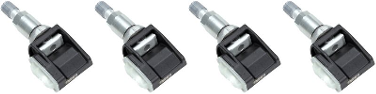 4x Schrader TPMS Solutions Clamp-In TPMS Sensor | OE Fit, Future-Proofed, Quick Replacement