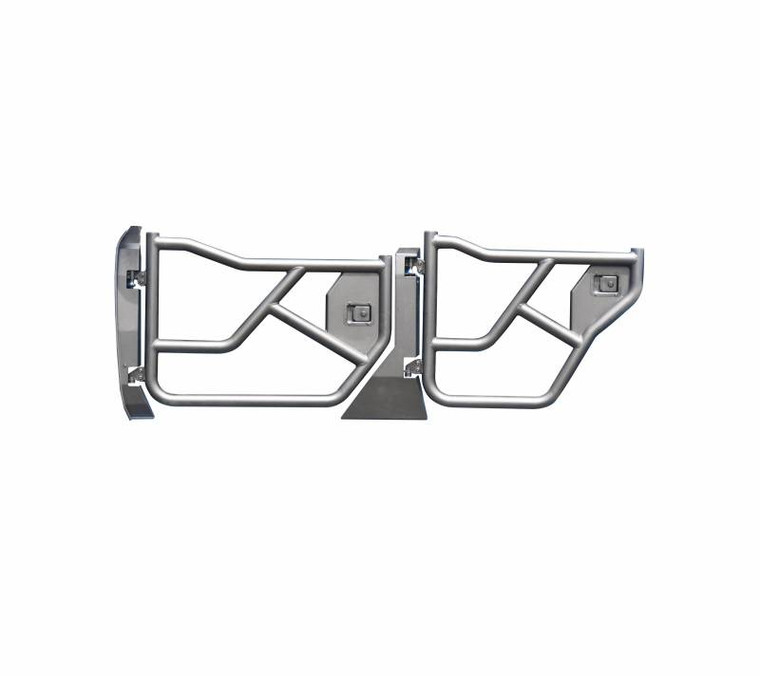 Enhance Off-Road Visibility with Black Horse Offroad Tubular Lower Half Doors | Set of 4