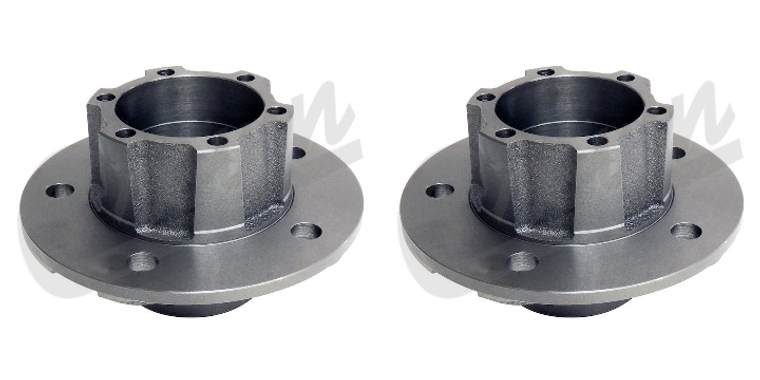 2x Crown Automotive Wheel Hub Assembly | Steel Construction | OE Replacement