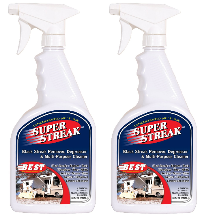 2x Ultimate Black Streak Remover | ProPack 32oz Spray Bottle | Multi-Purpose Degreaser | Biodegradable Formula