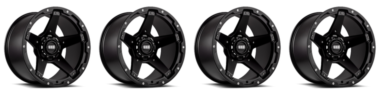 4x Upgrade your Tundra | Grid Wheels GD04 Matte Black 20x9 -12mm Offset