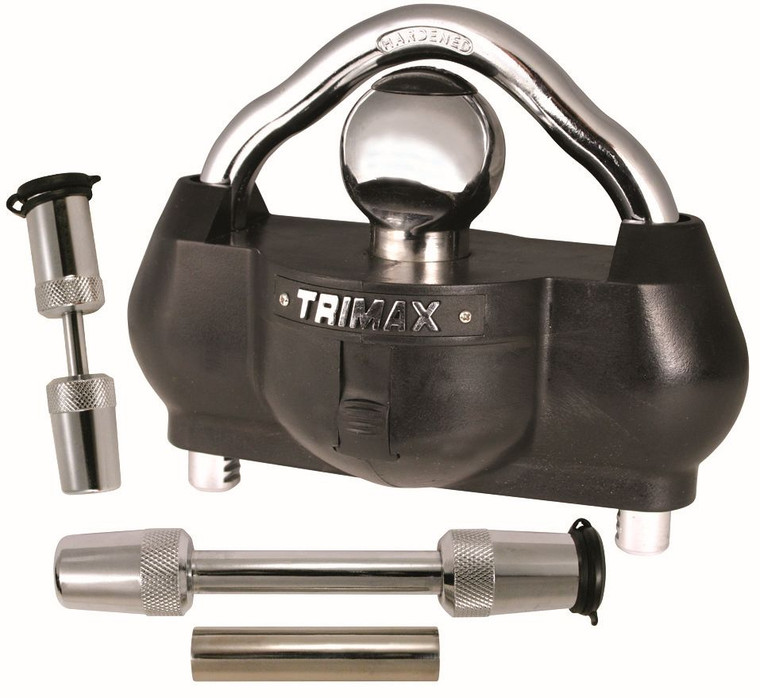 Ultimate Trailer Security | Fits 7/8 to 3-1/2 Inch Couplers | Universal Fit | Heavy-Duty Steel | All-Keyed-Alike