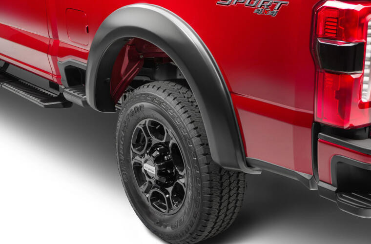 Bushwacker Extend-A-Fender Fender Flares | 3" Tire Coverage | Matte Black | Set Of 2