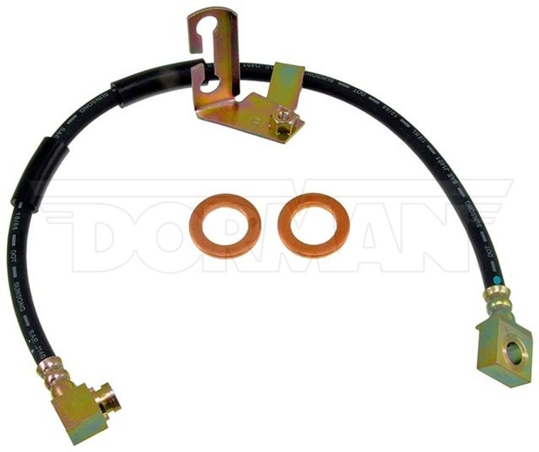 Dorman First Stop Brake Line | OE Replacement 22 Inch Black Rubber Hose | DOT Approved