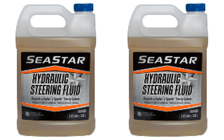 2x SeaStar Boat Hydraulic Steering Fluid | 1 Gallon, Max Steering Life Performance | Use With Hynautic / BayStar Systems