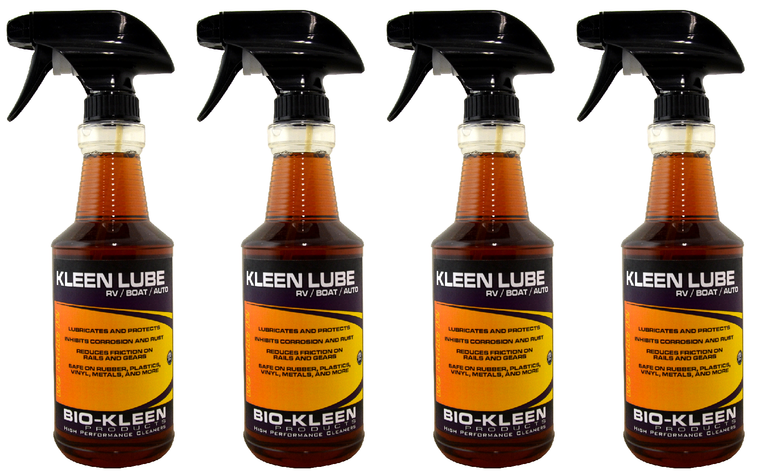 4x Bio-Kleen Multi Purpose Lubricant | Lubricates & Protects Key Locks/Catches, Hinges, Mechanisms | RV Slide-Outs | 16oz Spray Bottle | Biodegradable | Made in USA