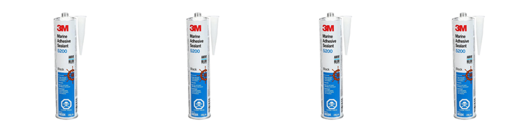 4x 3M 5200 Adhesive Sealant | Permanent Bonding For Marine Applications | Tough & Flexible Polymer | -40°F to +190°F | 10oz Cartridge