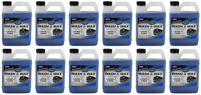 12x Valterra Liquid Car Wash With Wax | Cleans, Shines, & Rinses Easily