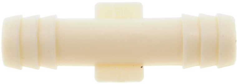 Dorman White Plastic Vacuum Hose Connector | Straight | 3/8 Inch Diameter