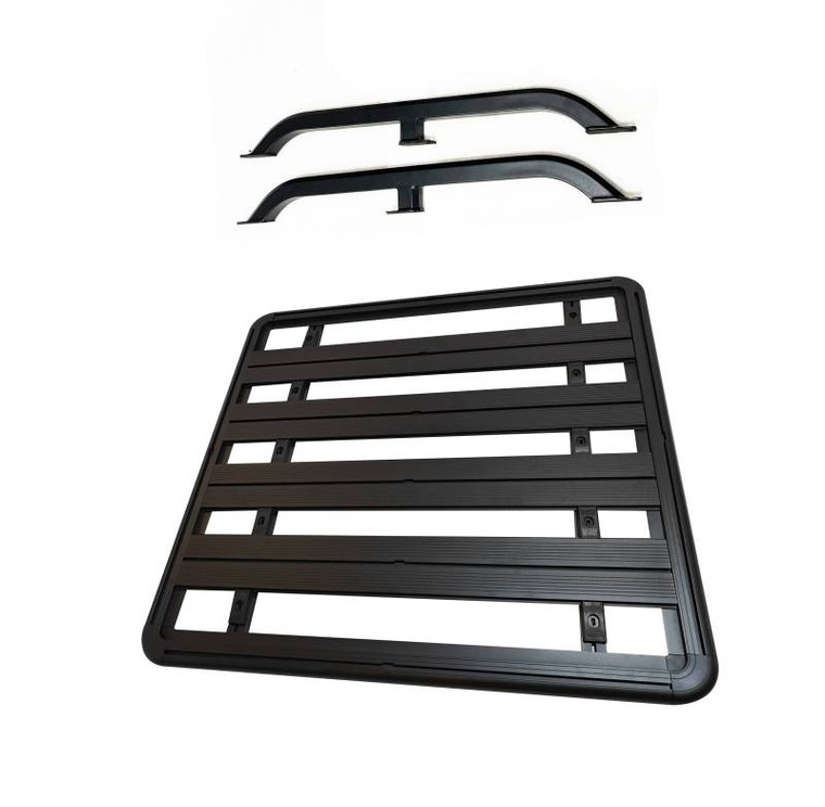 Black Horse Offroad Bed Cargo Rack | 660 lb Capacity, Elevated 12" From Bed Rails, Bolt-On, Powder Coated, Aluminum