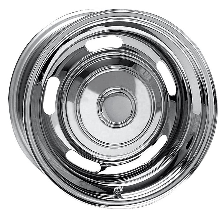 Rev up with Raceline 62 Series Rallye 15x8 Wheel | Chrome Plated | 60 Deg Lug | -6mm Offset