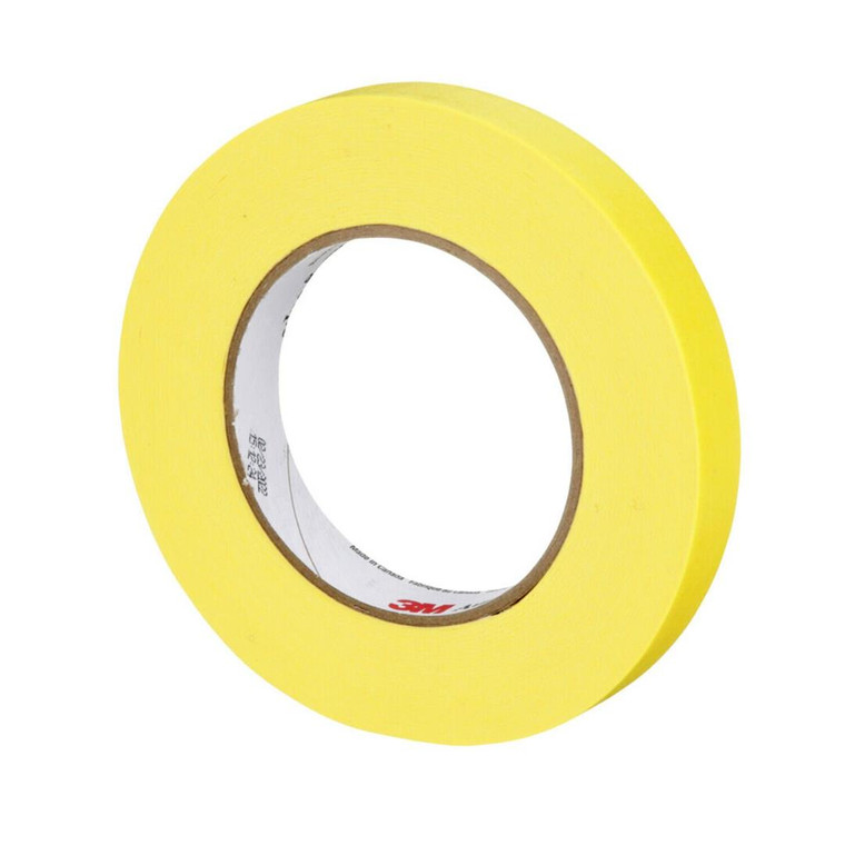 3M Yellow Masking Tape | Robust Crepe Paper | Sticks to Any Surface | Best for Painting