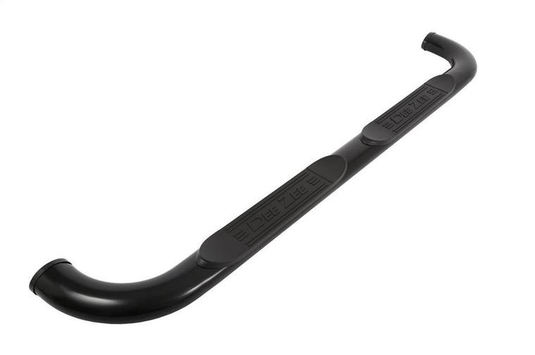 Custom Fit 4 Inch Oval Bent Nerf Bar | Powder Coated Black Steel | With Step Pads | Easy Install | Durable Construction