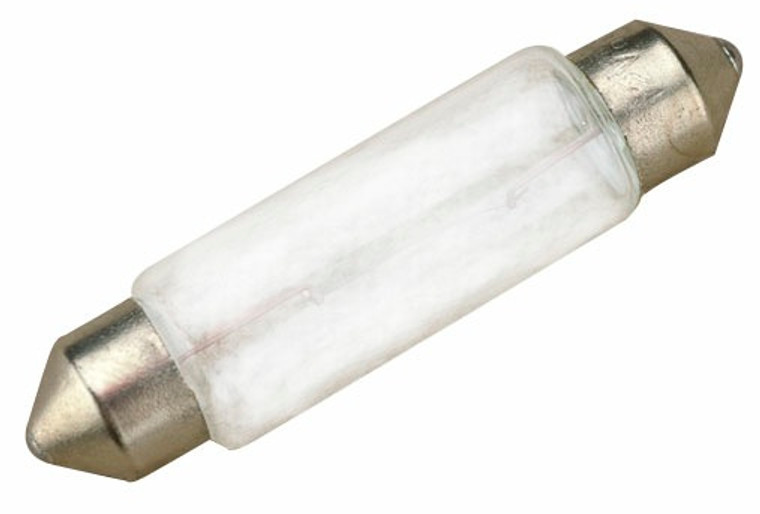 Bright White Festoon Navigation Light Bulb | 10W 12.8V DC | Heavy Duty Glass, Corrosion Resistant