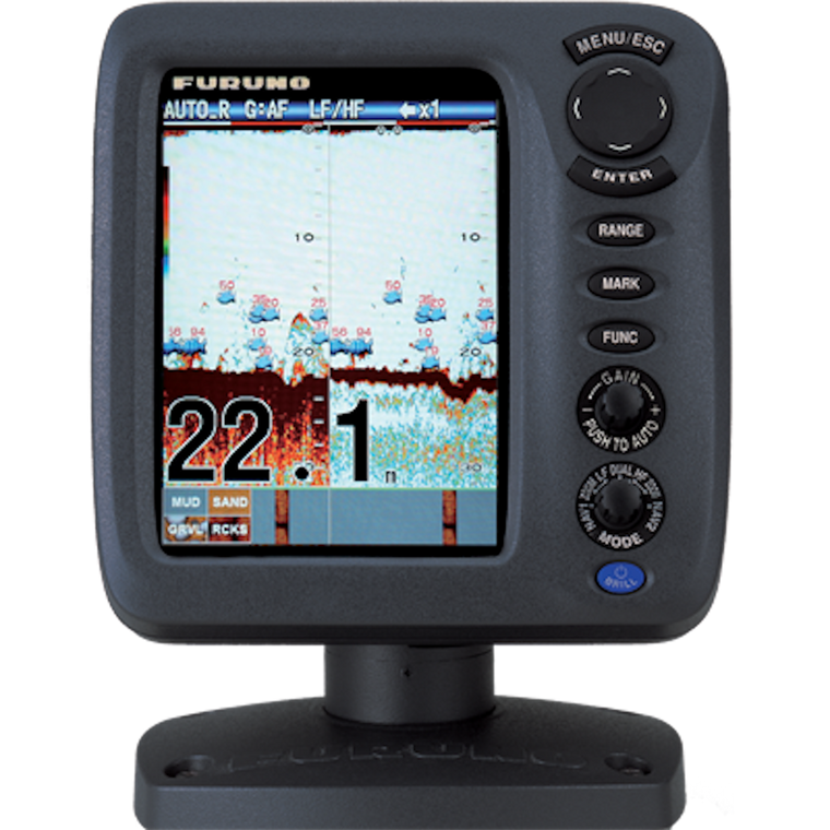 FURUNO FCV-628 Fish Finder | 5.7 LCD RezBoost Display & Target Lat/Lon Output | 1200m Range