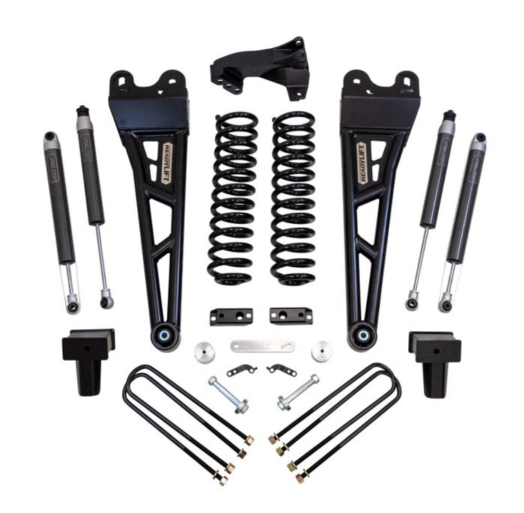 ReadyLIFT 4 Inch Lift Kit Suspension | Bolt-On 4 Inch Front and Rear Lift with Falcon Shock Absorbers
