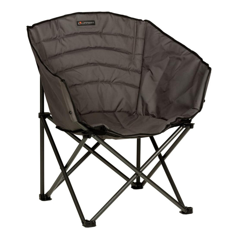 Ultimate Outdoor Comfort Camping Chair | Modern Design | 300 Lb Capacity | Foldable | Dark Gray