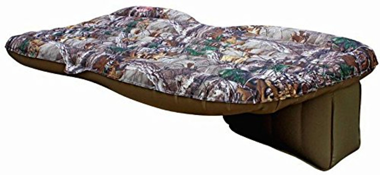 Rugged Rear Seat Air Mattress | Inflatable in minutes | Heavy Duty Nylon | Camo Print | DC Pump Included