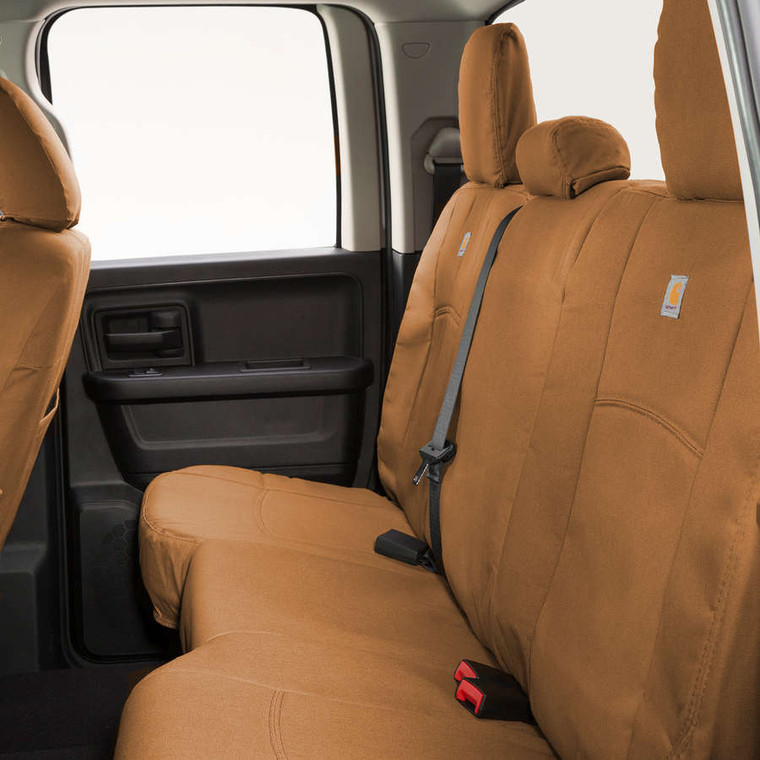 Carhartt Brown Seat Cover | Custom Fit, Carhartt Tough Duck Weave, Machine Washable