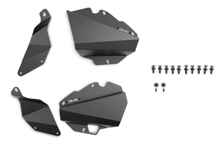 Upgrade to DV8 Offroad Aluminum Inner Fenders | Set Of 2 | Solid Design, Lightweight, Black Powder Coat