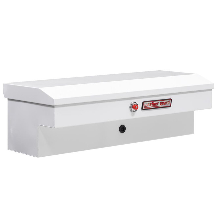 Weather Guard Lo-Side Tool Box | High Security Locking System | White Steel | 41x17x13 | 3 cu ft
