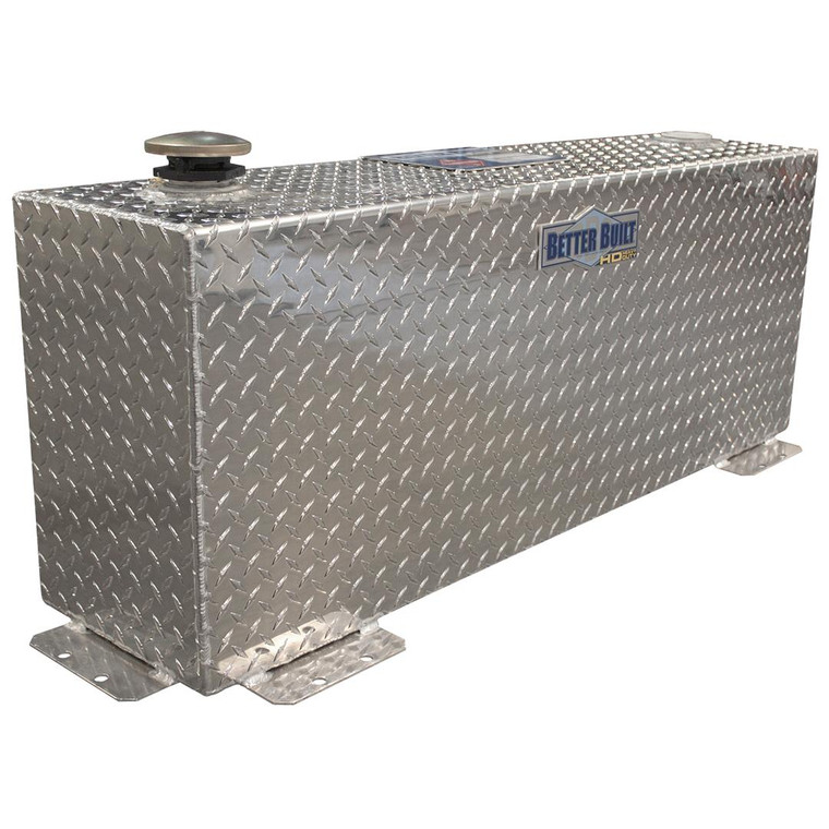 Heavy-Duty 36 Gallon Aluminum Fuel Transfer Tank | For Diesel Only | Small Rectangle Design, Baffled | Limited 3-Year Warranty