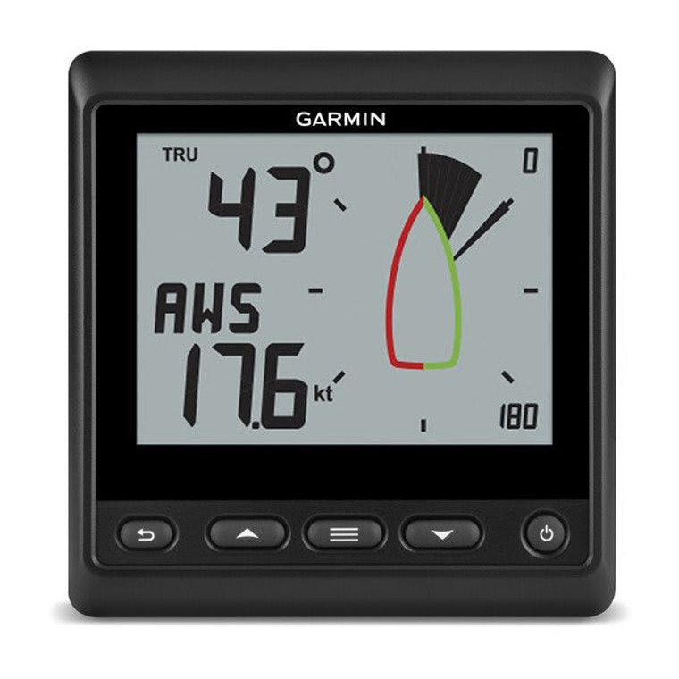 Garmin GNX Wind Multi-Function Display | Backlit Monochrome LCD | Waterproof IPX7 | NMEA 2000 Connectivity