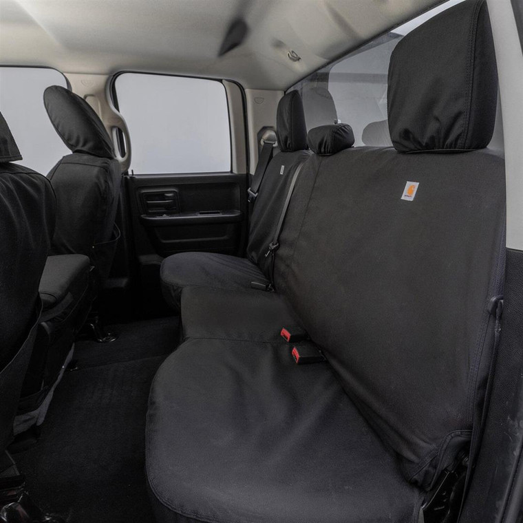 Carhartt SeatSaver Black Seat Cover | 40/40 Split Bench | 1000 Denier Cordura Nylon