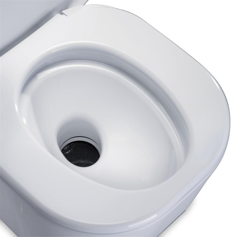 Dometic Toilet Seat 385312073 310 Series; For 300/310 Series Toilets; Round; Slow Close; Closed Front; White; Wood; With Cover