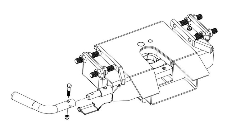 Demco RV Fifth Wheel Trailer Hitch Head 6081 Autoslide; Double Pivot Head Assembly for Autoslide Series