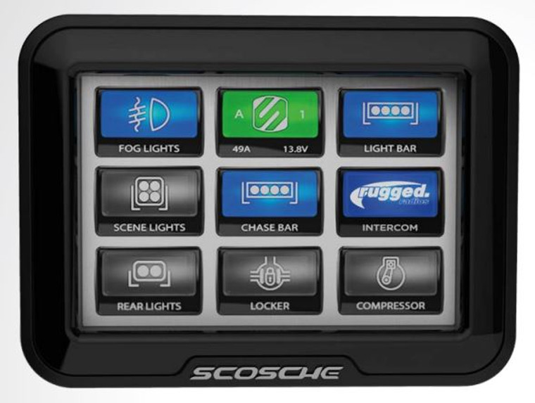 Control 12V Accessories with Ease | Scosche Industries M8RIX Power Management System | 120A 8 Output IPX7 Module