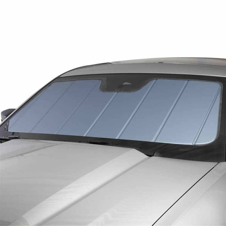 Ultimate UV Protection | Custom Fit Full Windshield Shade | Blue Metallic