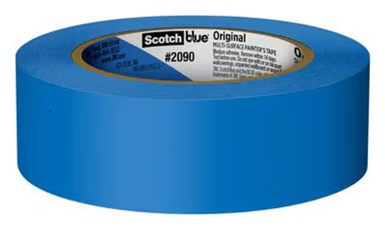 Protect Surfaces from Paint Splatters|3M ScotchBlue Masking Tape, Blue, 1.41 Inch x 60 Yard, Pack Of 4
