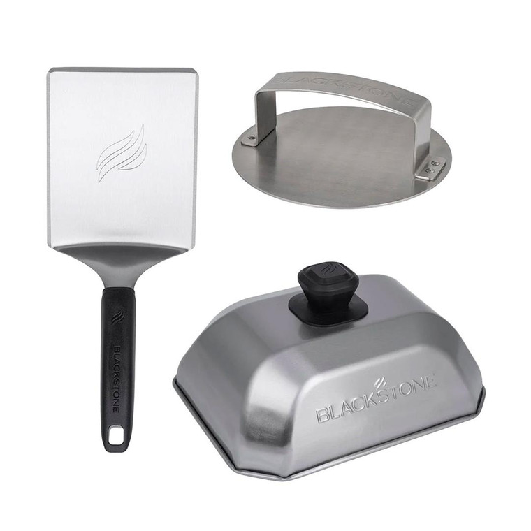 Ultimate Burger Press Kit | Smash, Flip, & Steam, Dishwasher Safe, with Spatula & Dome