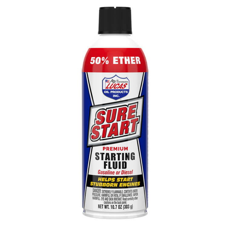 Lucas Oil Starting Fluid | Sure Start Extreme Cold Weather | Fast Start -65°F | 10 oz Bottle