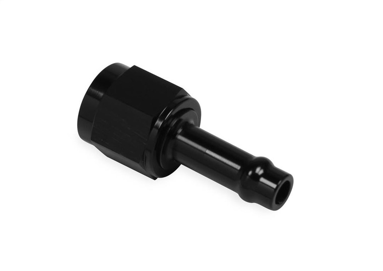 Earl's Plumbing Vapor Guard Hose End Fitting -06 AN Straight | Black Aluminum